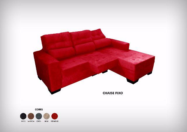 Estofado Premium com Chaise Fixo