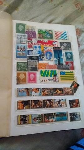 Vendo coleção de selos postais álbum completo