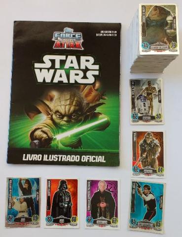 Livro Ilustrado Star Wars Force Attax + 200 Cards