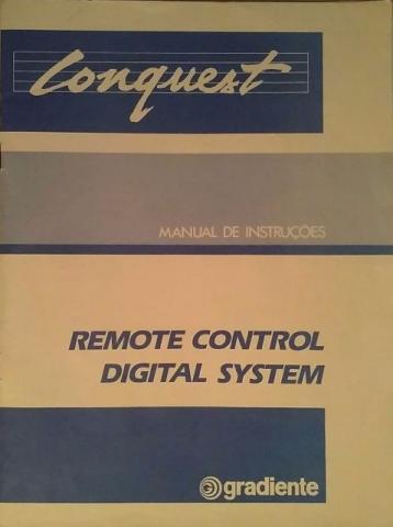 Manual Digitalizado Som Gradiente Conquest Ds 66