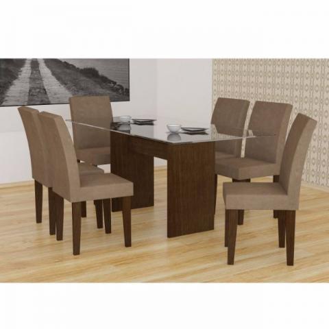 Mesa com 6 cadeiras