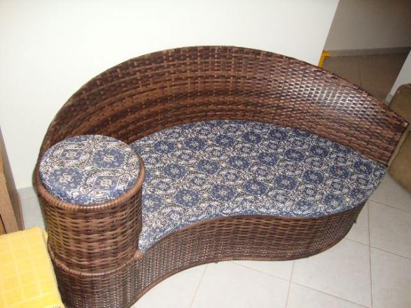 Sofá de vime de area externa