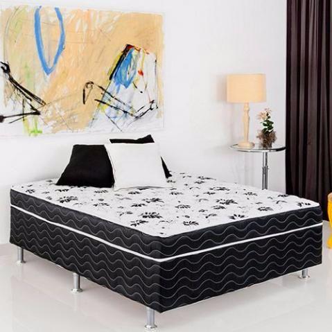 Cama box de casal ortopédica (laterias em corino)- modelos