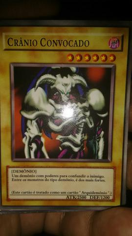 Carta rara de yu-gi-ho Rei caveira (Yugi)