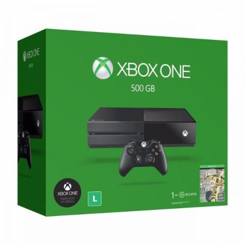 Console Xbox One 500GB + Game FIFA 17 (Via Download) + 1
