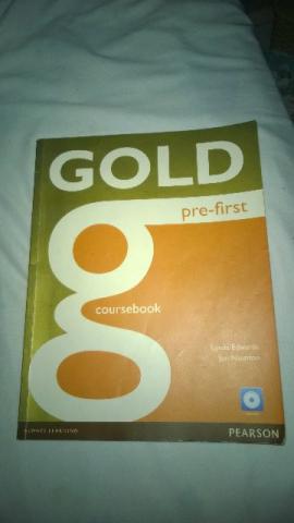 Gold Pre-first coursebook; ótimo estado