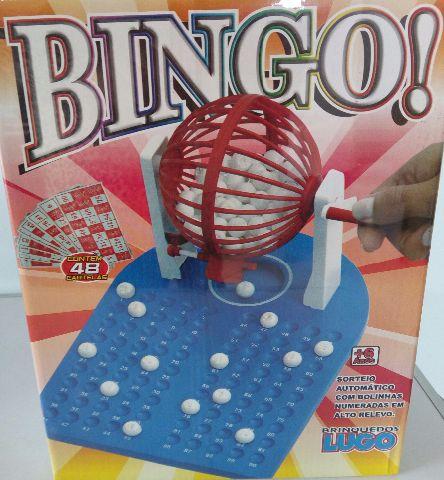 Jogo de Bingo 48 Cartelas Globo Suporte Bolinhas