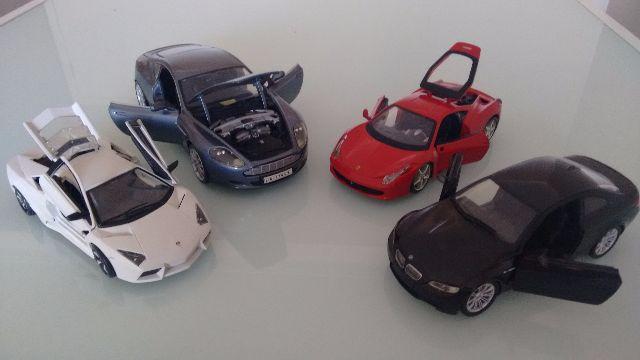 Miniaturas Carros 1:18 e 1:24 DB9, Lamborghini, Ferrari, BMW