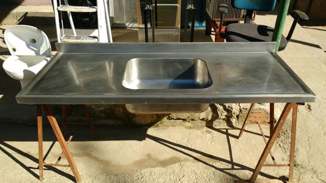 Pia de aço inox. Aceito Cartão