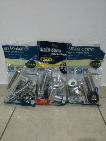 Sifão copo metalizado p lavatório