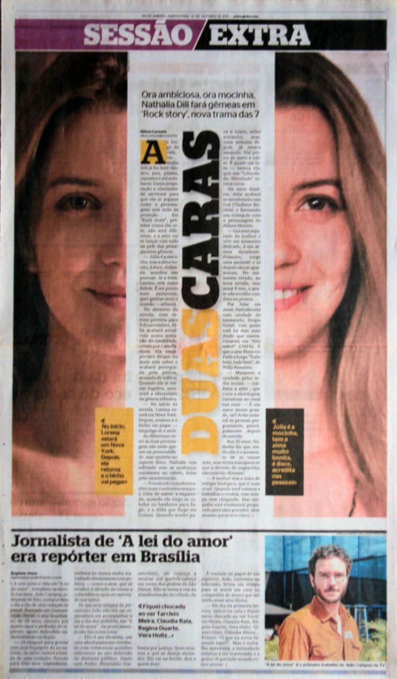 Atriz nathalia dhill duas caras, bonitas por natureza,