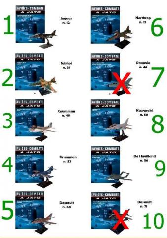 Aviões a de combate a jato / miniaturas deagostini