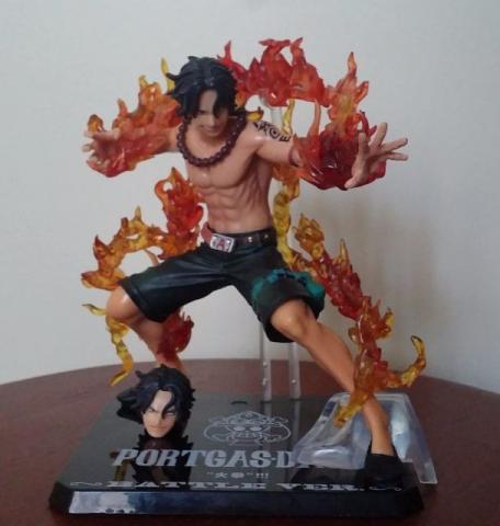 Figure One Piece Boneco Portgas D. Ace Battle Version