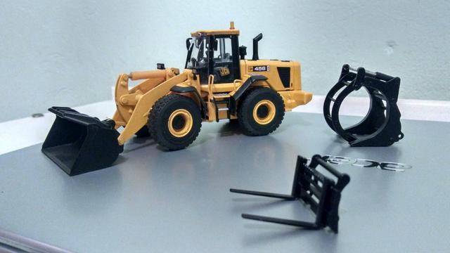 Miniatura Pá Carregadeira JCB 456ZX 1:50