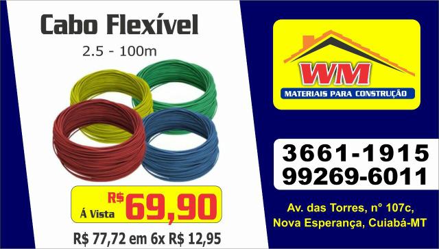 Promoção de Cabo flexível 2.5