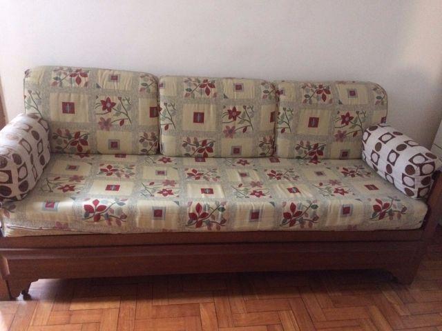Sofá Cama (bi-cama) De Madeira (1,98m X 83cm)