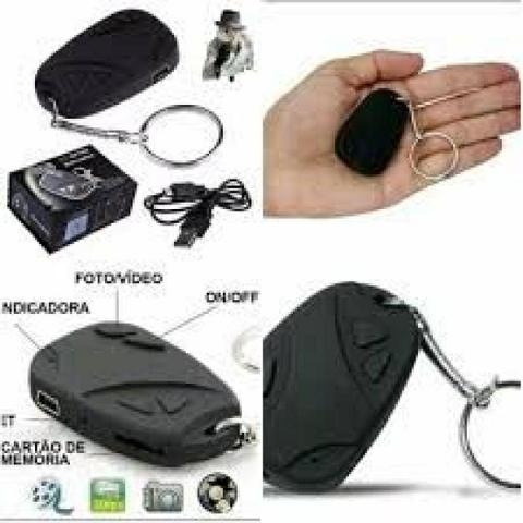Chaveiro controle espião filmadora com câmera hd