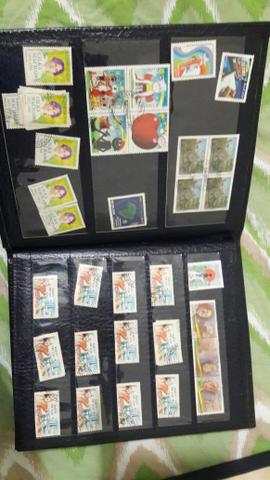Coleçao de selos e cartões postais