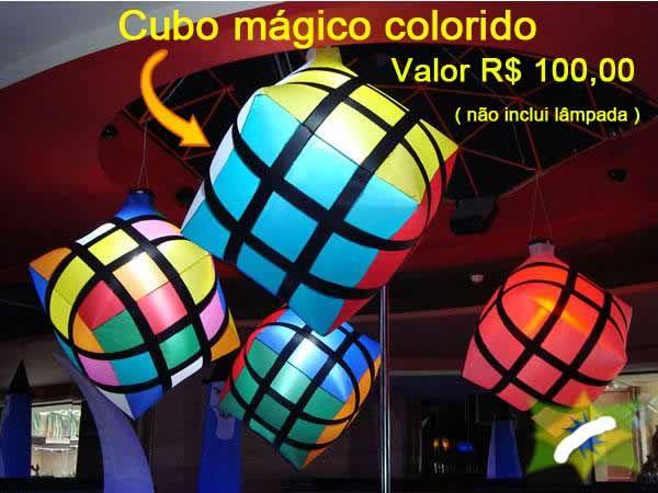Inflável decorativo (cubo mágico) para festas e eventos