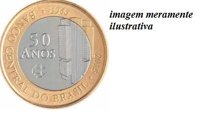 Moeda 1 real Cinquenta anos Banco Central