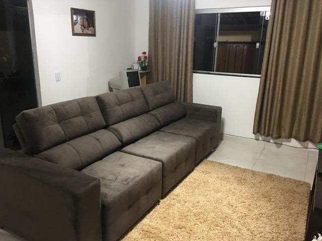 Sofá retrátil reclinável a ponta entrega