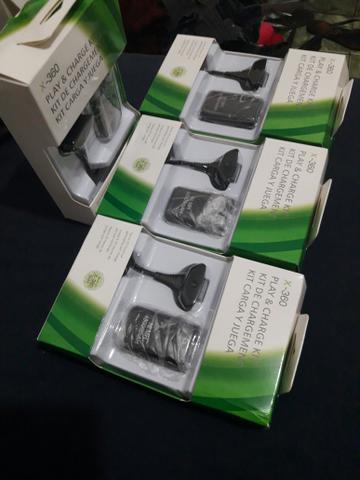 Carregador e bateria para controles xbox 360