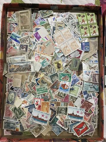Coleção de selos internacionais