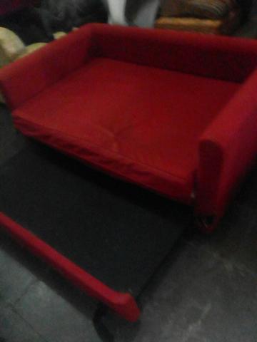 Sofa cama vermelho