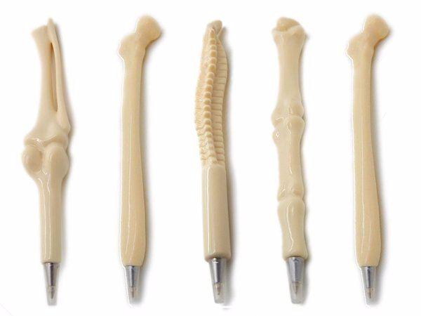 Caneta formato de osso