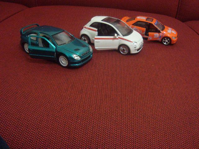 Lote 3Miniaturas 1/32 Lexus is300, Citroen Xsara e Fiat 500