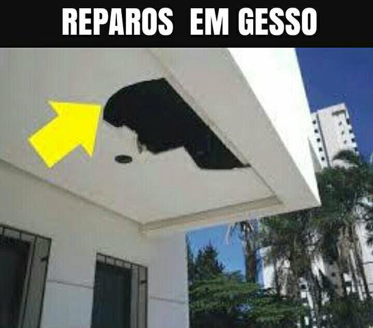 Reparos em gesso