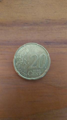 Moeda de 20 centavos de euro