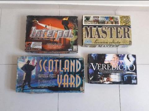 4 jogos: Master-Interpol-Veredicto-Scotland Yard