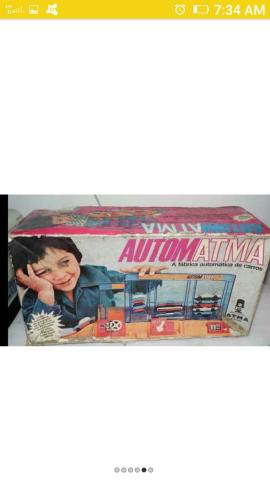 Fábrica de carros Atma brinquedo antigo