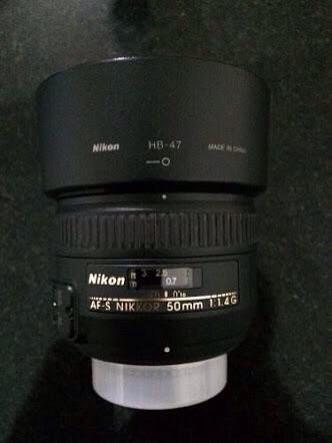 Lente nikon 50mm 1.4g