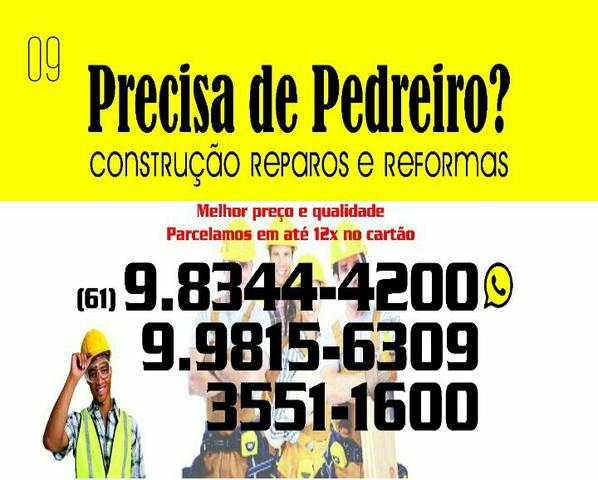 Precisa de pedreiro?
