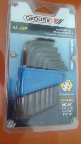 Jogo de chaves allens hexagonais aeromodelismo polegadas