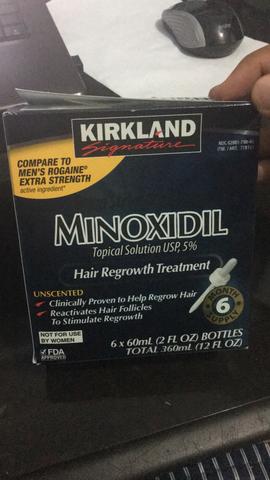 Minoxidil Kirkland / Aceito cartão