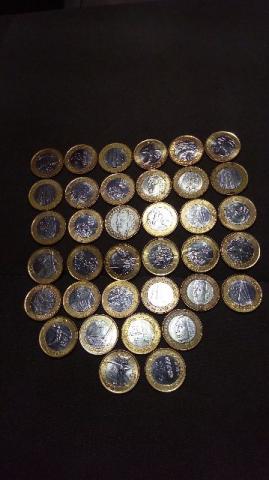 Moedas de 1 real para coleçao