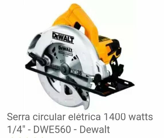 Serra circular elétrica  watts 1/4" - DWE560