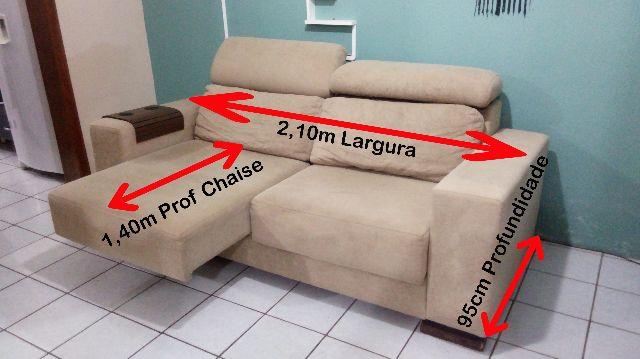 Sofá Chaise 4 Lugares