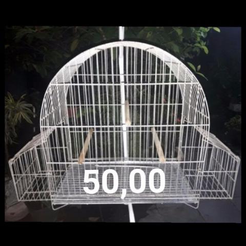 Gaiola Grande conservada com Comedouros laterais