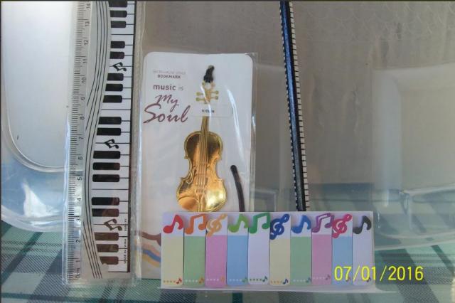 Marca Texto Regua Lapis Marcador De Pagina Violancello Music