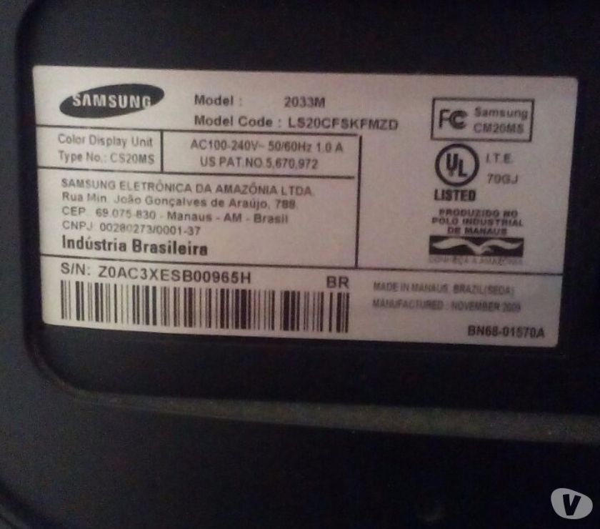 Monitor Samsung Modelo M