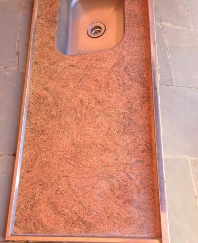 Pia de marmore 2,10m