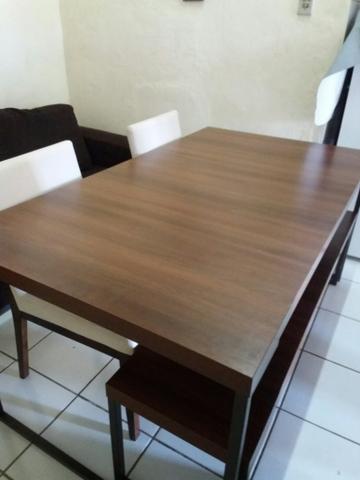 Mesa com cadeiras e banco longo, ETNA