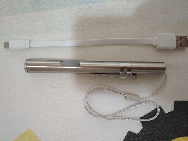 Lanterna USB Recarregável Alumínio