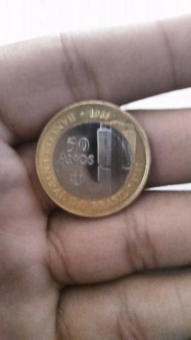 Moeda em comemoração aos 50 anos do banco central
