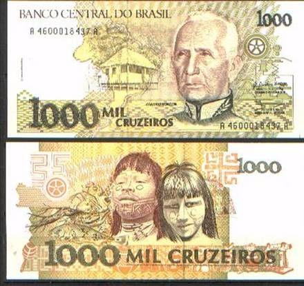 Notas de dinheiro antigo