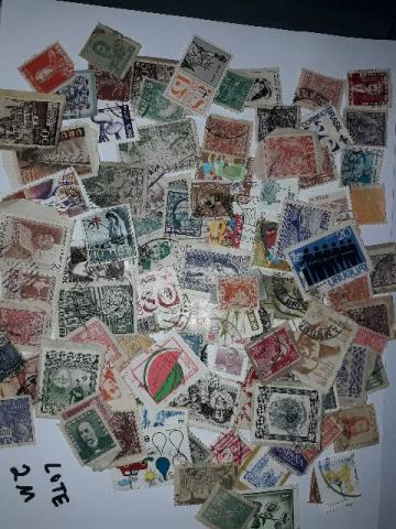 Selo Postal Lote: 100 Selos 2 O Sem Repetição Brasil E